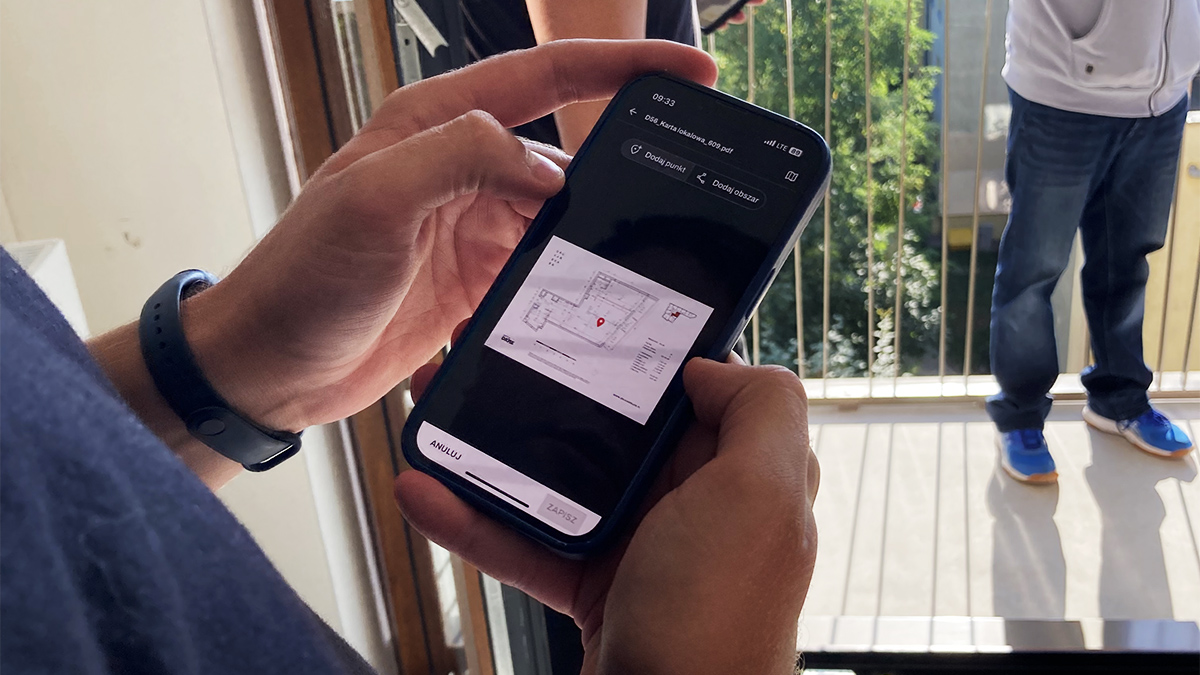 Odbiór mieszkania w aplikacji Hustro na telefonie